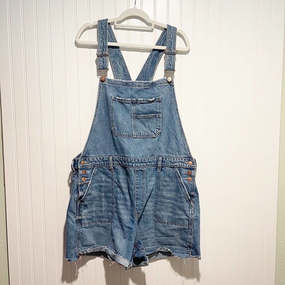 American Eagle Outfitters Pants - American Eagle Tomgirl Shortalls Denim Overalls Size XL